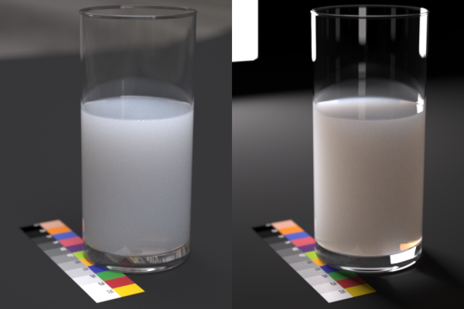 Figure 5: An example of drink which is not easy to simulate accurately using some other SSS models but Maxwell.